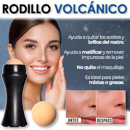 Rodillo facial absorbente de grasa